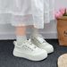 White Women In Spring Summer , New Ultra Soft Breathable Casual Shoes, Versatile And Trendy Board Shoes For Campus_vogvips.com