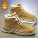 European Warm Series Winter Fleece-Lined Martin For Men, Trendy Versatile High-Top Work Thickened Warm Cotton Shoes, Thick-Soled Casual Ankle_vogvips.com