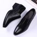 Suitable For All Seasons New 6CM Pointed Genuine Trendy Height Increasing Men's High Heels 8cm Leather Shoes_vogvips.com