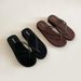 Wedge Heel Double With Medium Heel Flip-flops 2026 Women's Flat Heel Pinch Slippers, Wearing Beach Mop Non-slip Cool Slippers_vogvips.com
