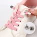 Lazy Shoelaces, No Tie Flat Buckle Elastic Band, White Shoes, Lazy No Tie Children's Shoelaces_vogvips.com