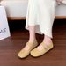 Cute Round Head Literary Style Single Shoes Women's Inner Height Increase Square Head One-word Buckle With Mary Jane_vogvips.com