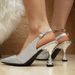 White Women S Stiletto Pointy Crystal Bow Wrapped Sandals Ultra New High Heels_vogvips.com
