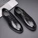 Euro Step Genuine Leather Business Formal Autumn New British Style High-end Single Men's Work Wedding Shoes_vogvips.com