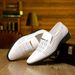 Euro Step Plus Size Leather Summer Pointed Toe Hollow Slip-On Business Breathable Casual Shoes_vogvips.com