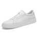 Height-increasing Men's Board Shoes Large Size Comfortable Leather Surface Casual Shoes White Shoes Casual_vogvips.com
