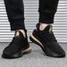 Sports Casual For Foreign Trade, New Trendy Summer Shoes, Round-Toe Black Spring Men's Shoes_vogvips.com
