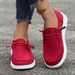 Women's Plus Size Casual Loafers Slip-On Shoes Flat Low-Cut Comfortable Walking Shoes For Spring & Autumn_vogvips.com
