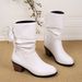 New Plus Size Fashion For Women In Autumn Winter, With Sloping Heel And A Pointed Midsole, Women's Martin Boots_vogvips.com