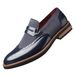 Men's Simple Stitched Carved Versatile British Style Fashion Trend Slip-On Business Casual Leather Shoes_vogvips.com