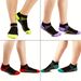 6 Pairs Women's Compression Sports Socks, Made Of Breathable Moisture Absorbing Fabric, Suitable For Running And Cycling_vogvips.com