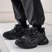 Black Warrior Height-increaing For Men, Autumn Thick-oled Caual Neaker, Men' High-end Trendy Treet-tyle Dad_vogvips.com