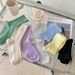 Women's & Men's Cotton Mid-Crew Socks With Soft Breathable Fabric, Solid Color & Starry Dot Design, Double Needle Stitching For All Seasons_vogvips.com