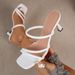 Women's Fairy Style Chunky Heel Sandals Stiletto Heel White Roman Style Trendy Toe Mounted Summer_vogvips.com