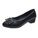 Low Cut Chunky Heel Women's Work Shoes Spring New Style Fashionable Mother Shoes Comfortable Design for Professional Settings_vogvips.com