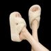 Autumn Winter 8CM Thick Sole For Women 2025 New Home Cross Furry Cotton Slippers_vogvips.com