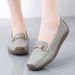 Women's Flat Shoes Soft Soles Soft Shoes Comfortable Large Size Bean Shoes For Women_vogvips.com