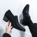 New British Style Height Increasing Pointed Leather Wedge Casual Korean Fashion Men's Trendy Shoes_vogvips.com