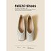 Women's Height-Increasing Shallow-Heel Flats, 2026 Spring New French Style Elegant Pointed-Toe Rhinestone Soft-Soled_vogvips.com