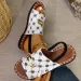 Flat Bottomed Beach 2026 Summer New Metal Plus Size Cloth Sandals_vogvips.com