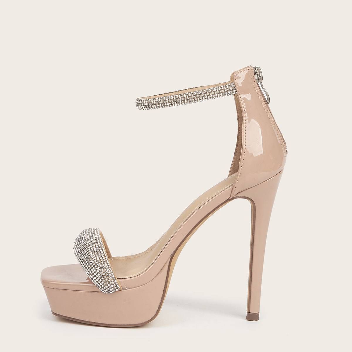 High Heels Women S New Thick Soles With A Line Belt Fashion Sandals_vogvips.com