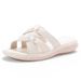 Women's Summer Large Size Line Shoes, Oxford Bottom Non-slip, Mom Cool Non-slip, Flat Bottom_vogvips.com