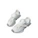 New Style Small Waist Platform Sole Cowhide Fashion Trend Velcro Casual Internet Celebrity Versatile Patchwork Waffle_vogvips.com