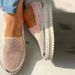Spring New Style Women's Slip-On Casual Shoes Thick Sole Korean Rhinestone Trendy Versatile Student Lazy Shoes_vogvips.com