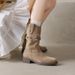 Gravity Shoe Factory Small Size Pile For Women Spring And Autumn 2025 New Style Internal Height Increase Western Cowboy_vogvips.com