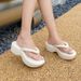 Thick Soled Women's With Feeling Stepping On Feces, Wearing A Summer Korean Version Of Instagram Trendy Fairy Style Flip_vogvips.com