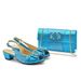 Women's Fashion High Heels Sandals Party Wedding Event Matching Rhinestone Embellished Flower Buckle Dress Shoes Bag Set_vogvips.com