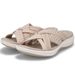 Summer Women's Knit Wedge Sandals - Cross Strap Slip-On With Round Toe & Wide Width Options_vogvips.com