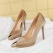 High Heels Women's Thin Heels Metal Pointed Toes One Pedal Women's Shoes Super High Heels_vogvips.com