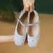 Exclusive Cross-border Supply Of French-style Square-toed, Single-strap, Flat Women's Shoes, Versatile Ballet Mary Jane_vogvips.com
