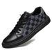 Men's Shoes Board Shoes Little White Shoes Low-top Cowhide Surface Printed Flat-bottomed Sports And Leisure Shoes_vogvips.com