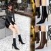 315-12 European And American Style Winter Fashion Simple Thin High Heel Pointed Toe Sexy Nightclub Slimming Short For_vogvips.com