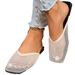 Popular Women's Closed-toe For Summer, Flat-soled, Casual, Roman-style, Non-slip, Hollowed-out, Breathable Slippers_vogvips.com