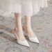 8369-5 Backless High For Women 2023 Summer New Style Closed-Toe Sandals With Thin Heels And Pointed Toe Patent Leather_vogvips.com