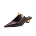 Black High-heeled For Women 2024 New Style Toe With Pointed Tips Womens Shoes Sandals Zapatos De Mujer_vogvips.com