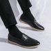 Men Thick Soled Loafers Leather Shoes Thick Soled Round Toe Men Casual Shoes Comfortable Classic Leather Shoes_vogvips.com