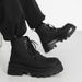 High Street Men's Boots Retro Thick-soled Heightening Tooling Boots Lace-up Martin Boots_vogvips.com