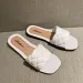 Summer Designer New Woven Diamond Pattern Home Outdoor Versatile Fashion Lightweight Breathable Slippers Anti Slip Wear_vogvips.com