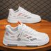 Breathable Mesh Sports Men's Shoes 2024 New Fashion Versatile White Shoes Men's Korean Version Student Sneakers Drop Shipping_vogvips.com