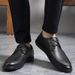 Men's Casual Leather Shoes, Casual Lace-up Leather Shoes, Platform Soft Leather Men's Shoes_vogvips.com