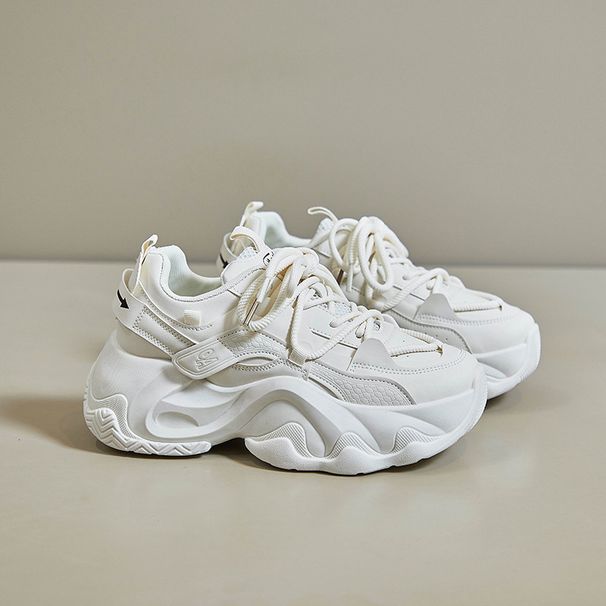 Ins Korean Style New Dad For Women 2025 Spring Student Sports Running Shoes Casual Thick Sole Height Increasing FB3306_vogvips.com