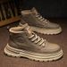 European Warm Series Men's Martin Autumn New British Style High-top Leather Work Shoes Trendy Versatile Thick-soled Casual Ankle Boots_vogvips.com