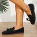 Cross-border 2025 New Versatile Flat Suede Loafers Slip-on Fashion Casual European And American Women's Shoes_vogvips.com