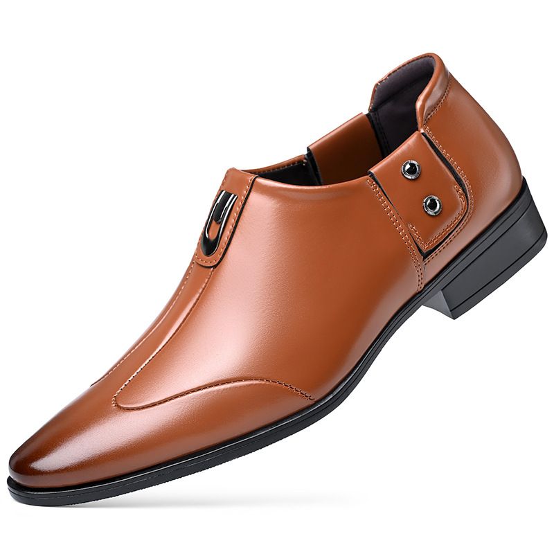 Suitable For All Seasons Four Seasons Leather Soft Sole British Style Casual Trendy Brogue Men's Shoes_vogvips.com