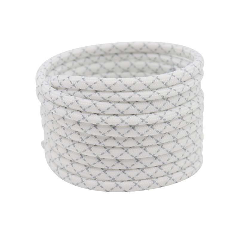 6mm Round Widened Two Color Shoelaces Cross Cross Pattern Versatile Coconut Dad Shoes Casual Sports Shoes_vogvips.com