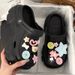 Dopamine-enhancing croc shoes platform women summer outside wear cute non-slip beach sandals wrapped head half slipper holiday_vogvips.com